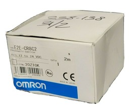 NIB OMRON E2E-CR8C2 PROXIMITY SENSOR E2ECR8C2 12 TO 24VDC, 2M