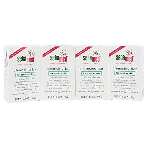 Sebamed Soapfree Cleansing Bar For Sensitive Skin, 3.5Ounce Boxes