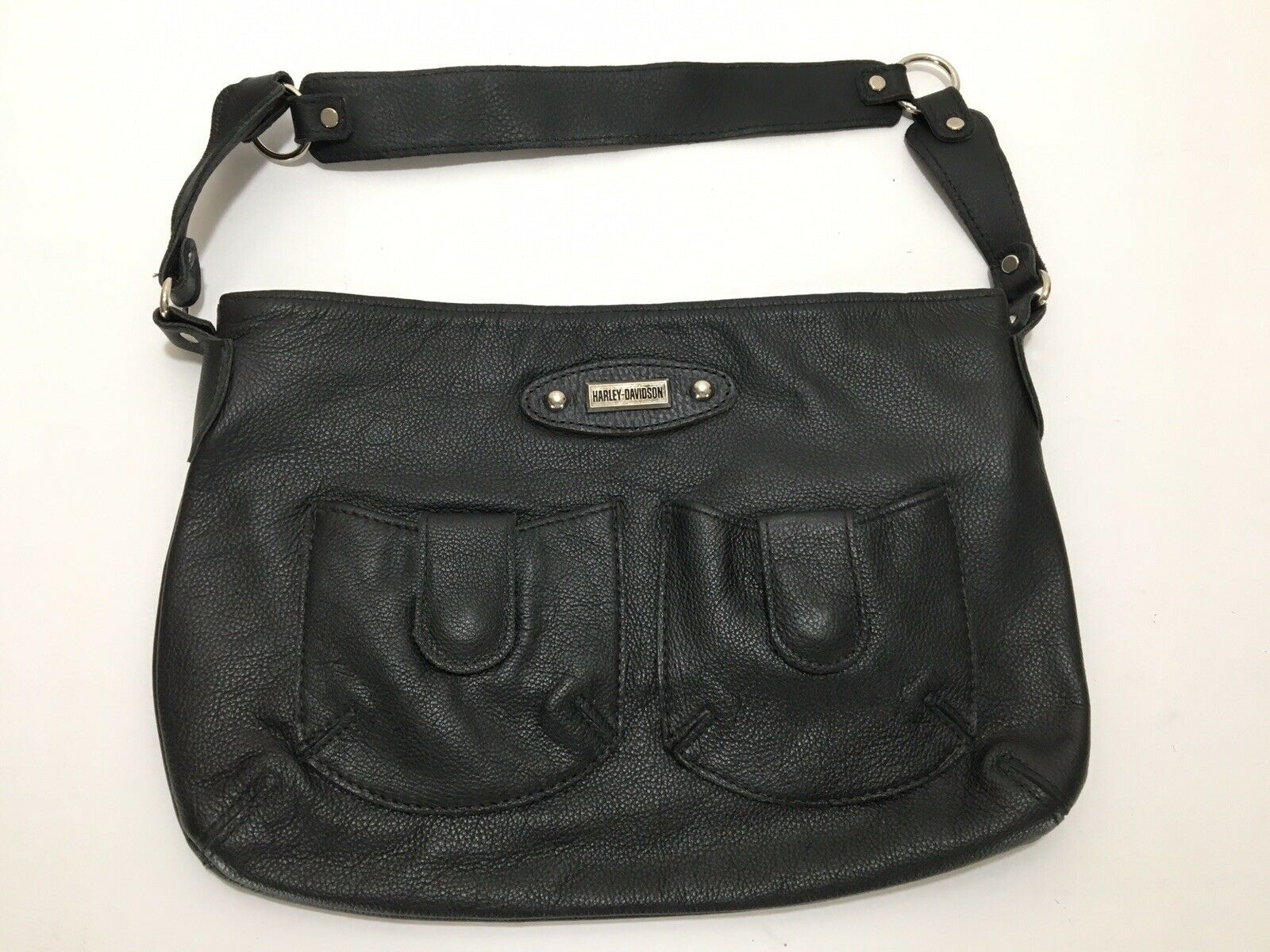 HarleyDavidson Women's Handbag Purse Black Genuine Leather Official