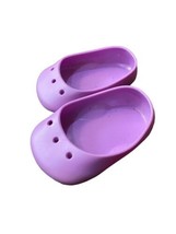 American Girl Doll Lavender Shoes Store Exclusive Rubber 18” Purple Slip... - $14.84