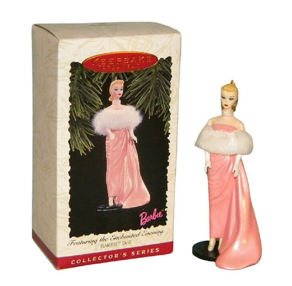 Christmas Barbie Keepsake Ornament Featuring The Enchanted Evening