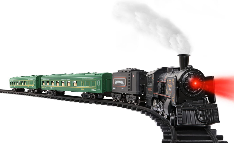 Train Set For Boys Metal Alloy Electric Trains With Steam Locomotive Gifts  NEW