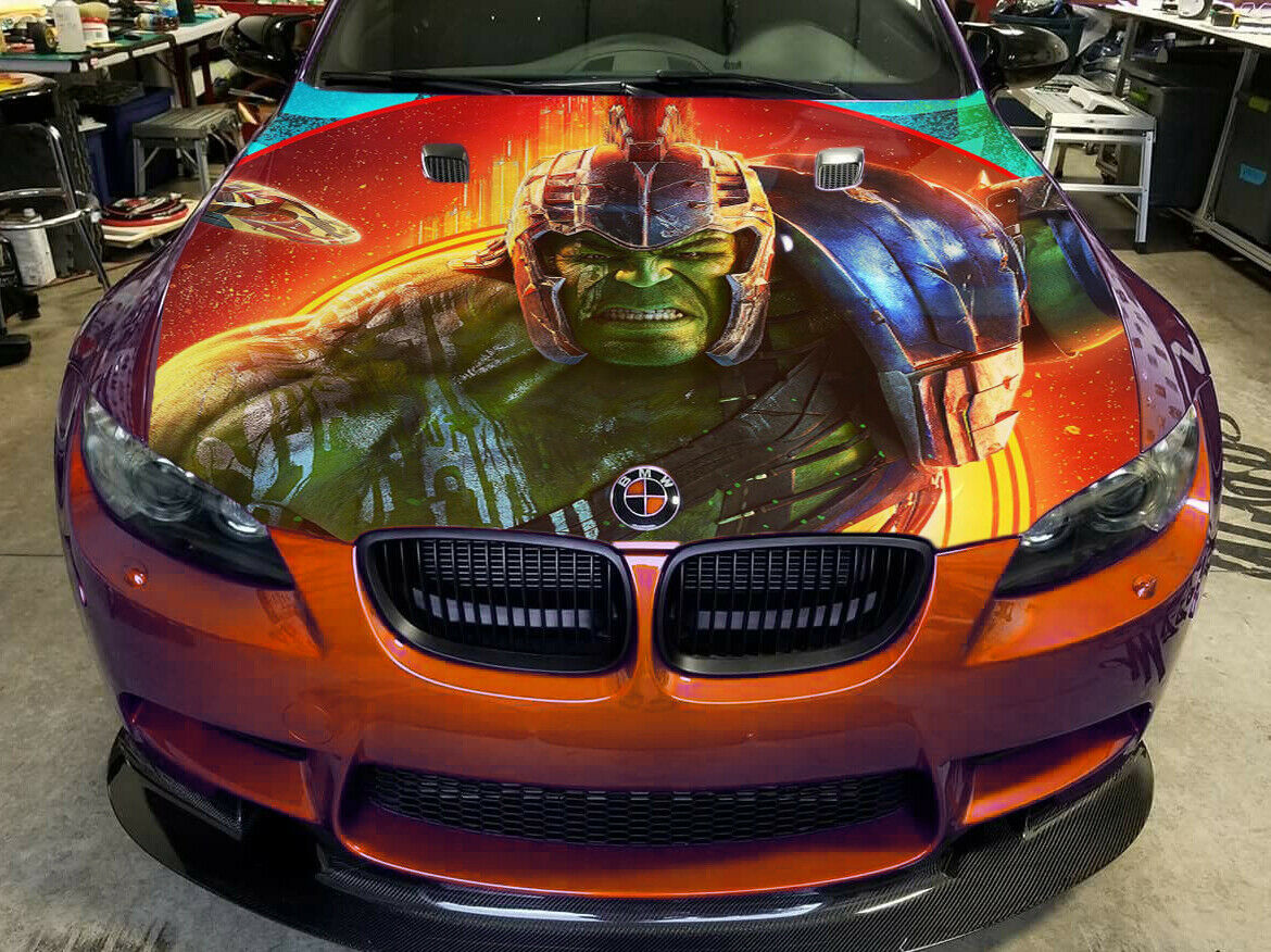 Vinyl Car Hood Wrap Full Color Graphics Decal Incredeble Vinyl Car Hood Wrap Full Color Graphics Decal Incredeble