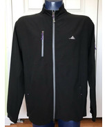 Peter Millar Elements Wind Jacket Wave Logo Mens Large L Purple gray ful... - $29.67