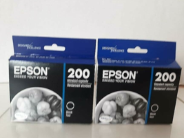 Epson T200120 Black Ink Cartridges x2 Genuine NIB 2023 2024 - $17.77