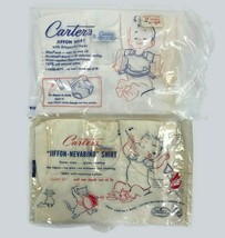 Vintage 1940s 1950s Carters Jiffon Nevaslip Infant Baby T-Shirt Deadstock Lot 2 - $41.91