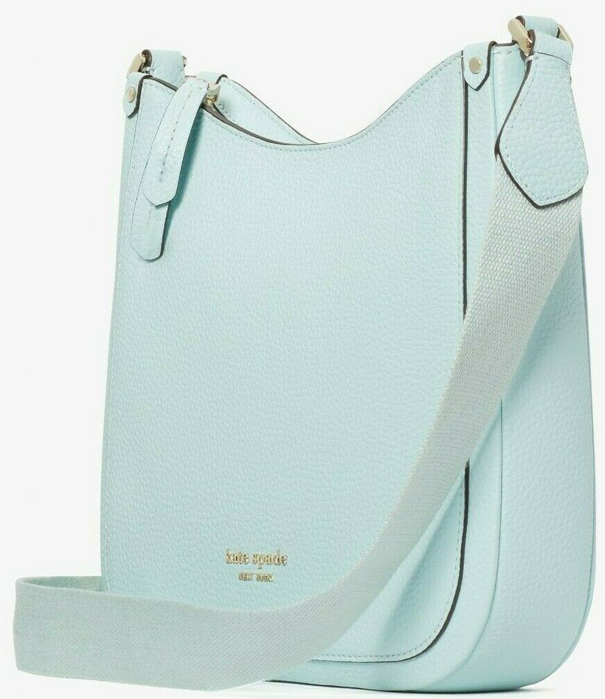 Kate Spade Roulette Messenger in Blue Leather PXR00329 Crossbody NWT $228 Retail