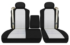 Front Set Seat Covers Fits Ford F150 Truck 2001-2003 40/60 Low Back W/ Console - $109.99