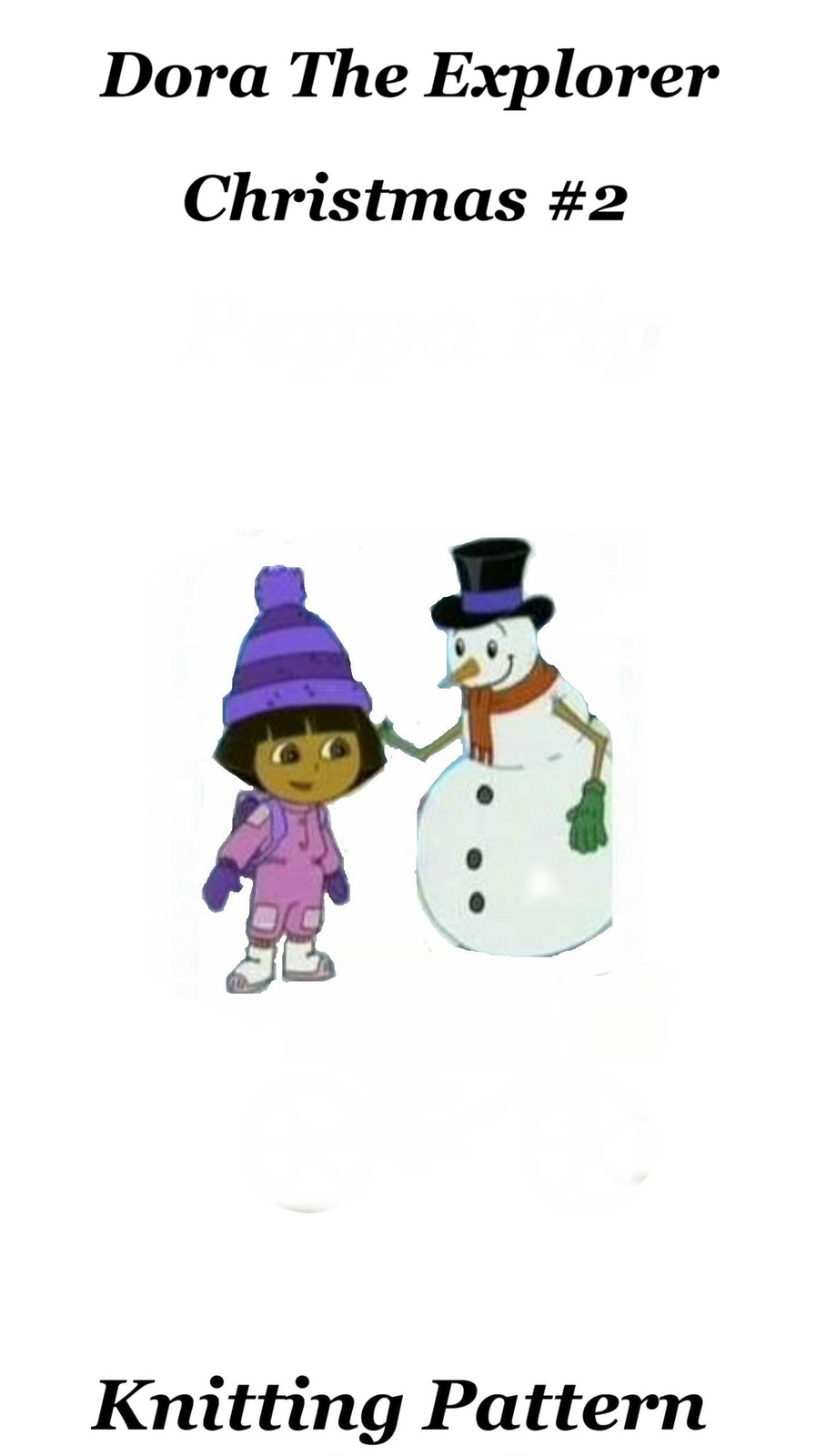 Dora the Explorer and Snowman Christmas Jumper Digital Knitting Pattern ...