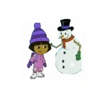 Dora the Explorer and Snowman Christmas Jumper Digital Knitting Pattern ...