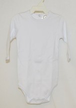 Blanks Boutique White Long Sleeve Bodysuit 6 To 9 Months Unisex - $18.00