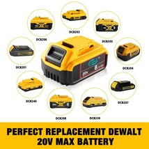 2 x   20V  MAX  Battery   -   Capacity: 8 Ah   -  Type: DCB206-2 - DCB205-2 image 2