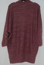 Simply Noelle Brand JCKT222SM Knitted Mauve Women's Zipper Jacket Size Small image 4