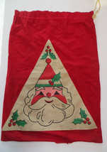 Santa Sack Vintage Antique Toy Bag for Christmas Gifts Stocking possibly... - $25.00