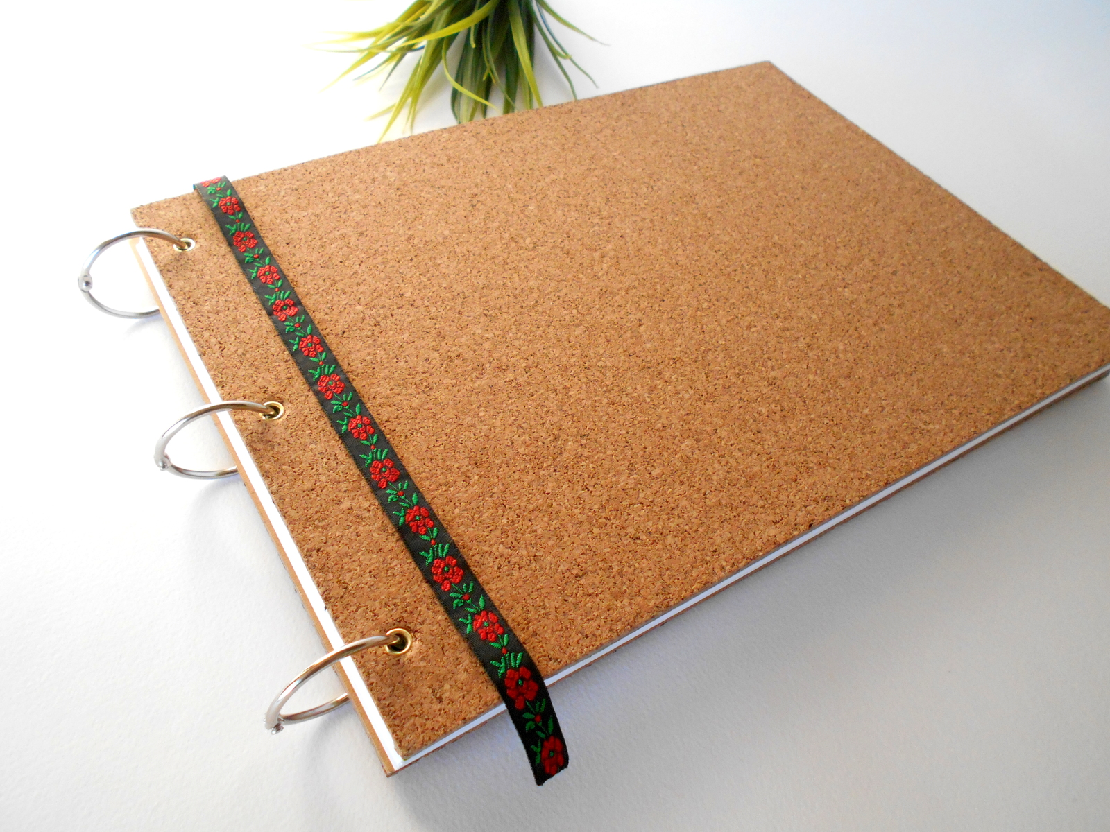Travel journal Cork covers 200 pages A4 refillable rustic sketchbooк