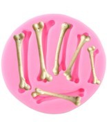 Halloween Skeleton Bones Silicone Mold Cake Topper Fondant Clay Chocolat... - $7.71