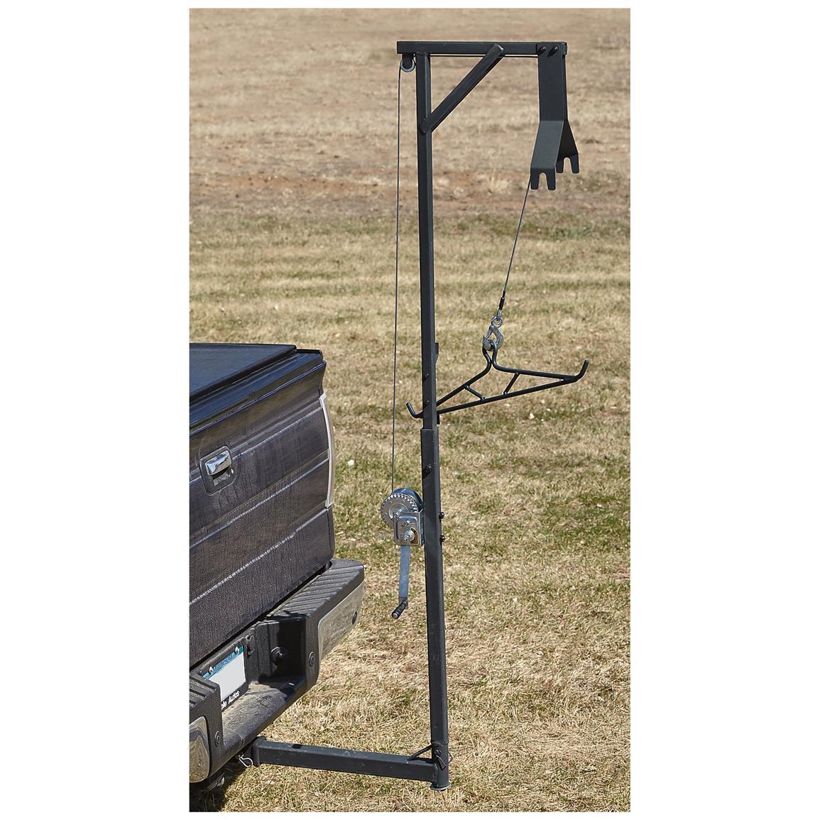 Game Hanger Deluxe Deer Hoist and Gambrel 300 lb Swivel Hitch Mount