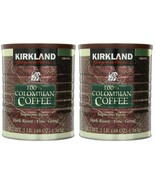 2 PACK  KIRKLAND SIGNATURE 100% COLOMBIAN COFFEE, DARK ROAST, 3 LBS EACH  - $37.62
