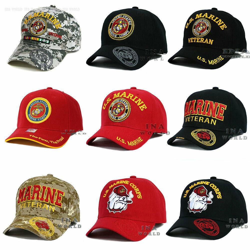 U.S. MARINE Hat MARINE Corps Logo Military Officially Licensed Baseball ...