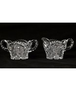 Imperial Glass Creamer and Sugar Set Pattern Number 526  - $10.75