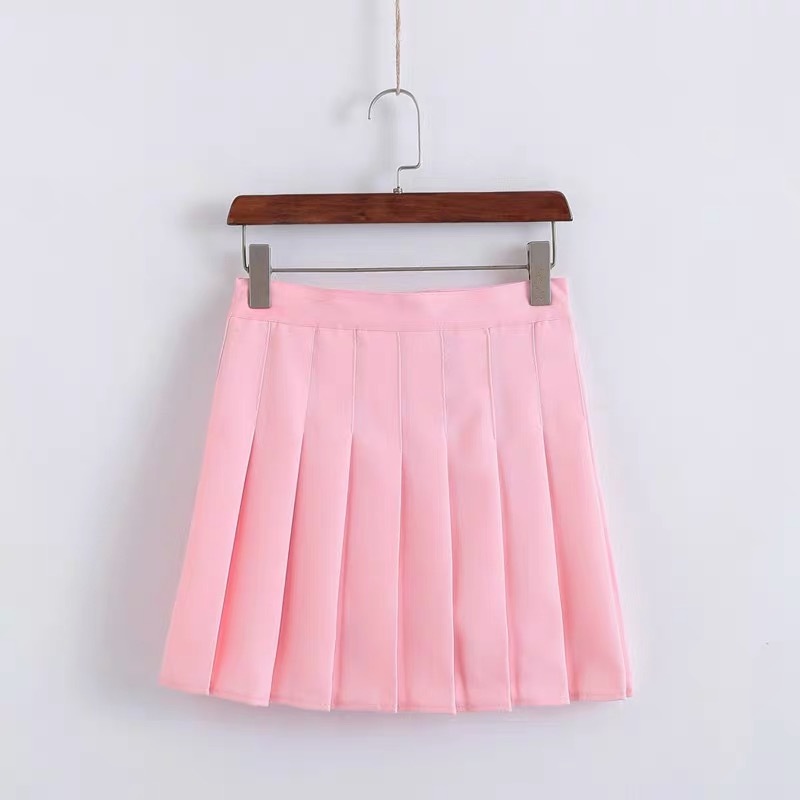 DARK GREEN Pleated Skirt Women Girls Campus Style Pleated Mini Skirt ...