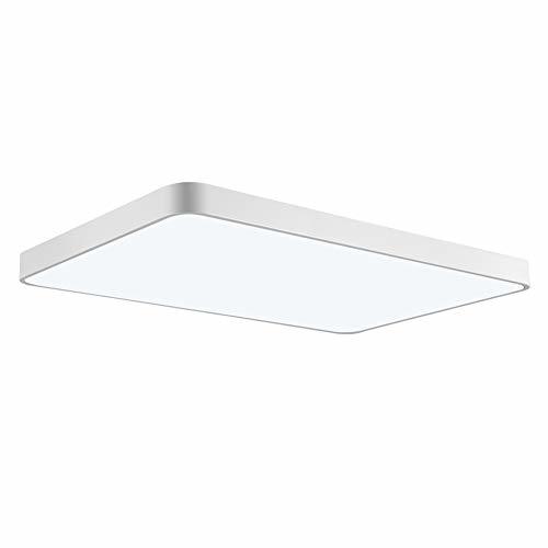 Rectangle Led Flush Mount Ceiling Light， UltraThin 48W Bathroom
