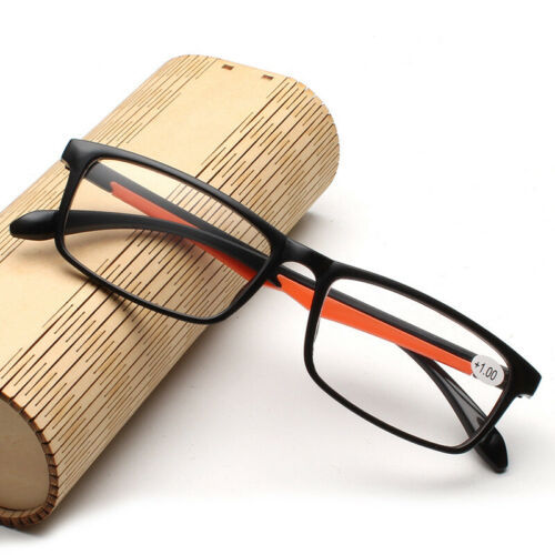 Mens Womens Lightweight Reading Glasses Rectangular 1.0 1.5 2.0 2.5 3.0 3.5 4.0
