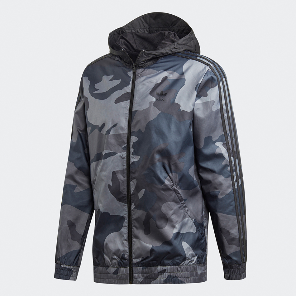 New 2021 Adidas Originals Men Windbreaker camo Camouflage Jacket Hoodie FH6873