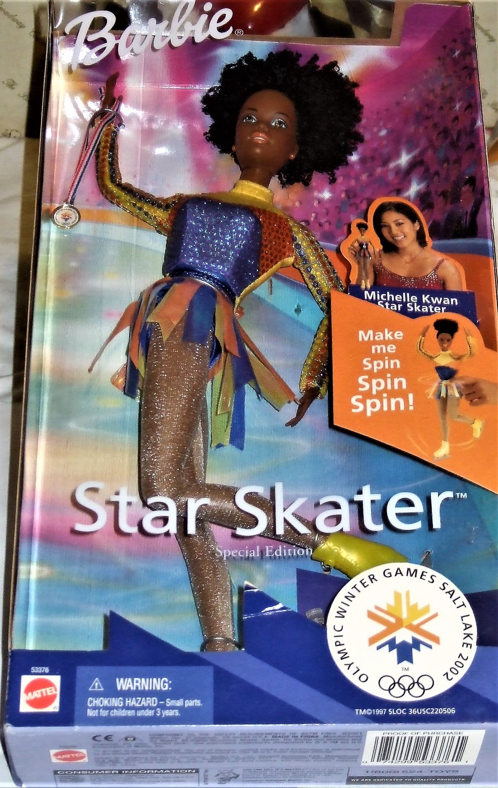 michelle kwan star skater barbie