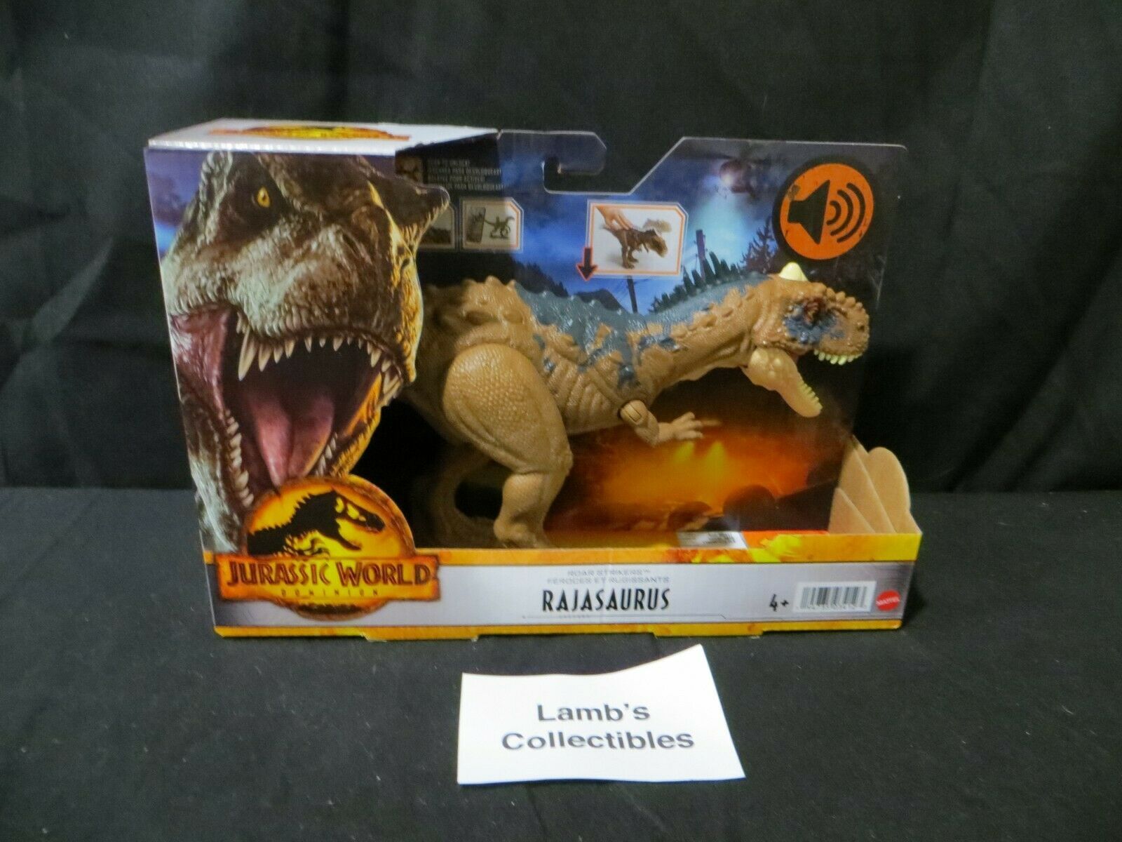 2021 Rajasaurus Dinosaur Jurassic World Dominion Roar Strikers Action