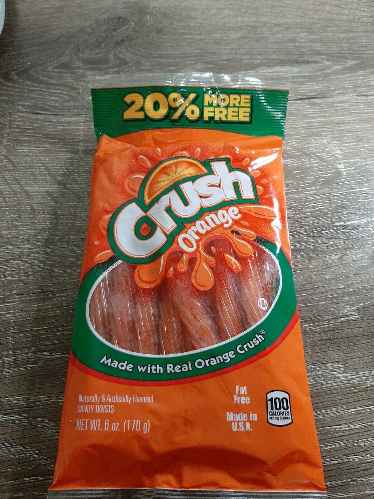 2 Bags of Crush Orange Candy Twists, 6oz Bags. Food & Beverages
