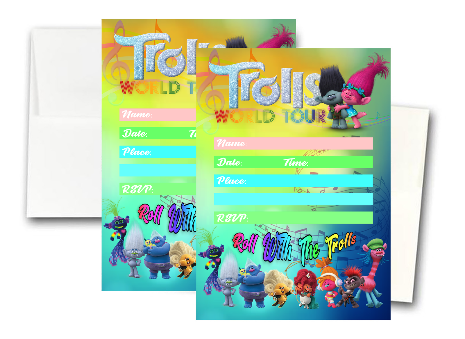 12-trolls-world-tour-birthday-invitation-cards-12-white-envelops-included-1-greeting-cards