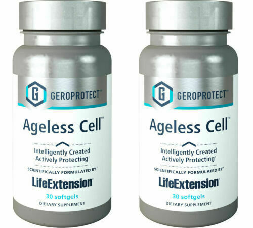 2 Pack Life Extension Geroprotect Ageless Cell N Acetyl Cysteine Supplement 30ct