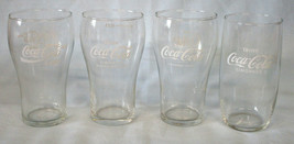 Coke Foreign .2Ltr Glass White Trink Logo, Set of 4 different - $40.48
