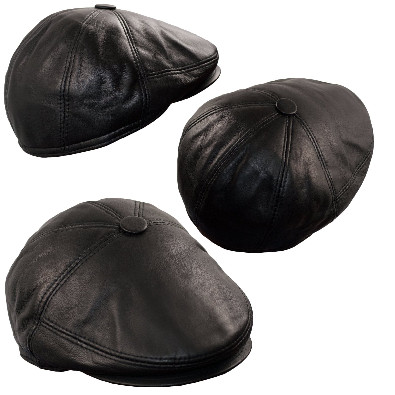 Newsboy Hats Men Baker boy Leather Hat 5 Panel Cap Irish Flat Caps