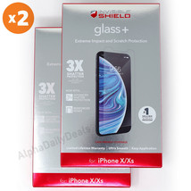 2 Pack ZAGG Invisible Shield Glass+ Screen Protector iPhone X XS 11 PRO - $12.99