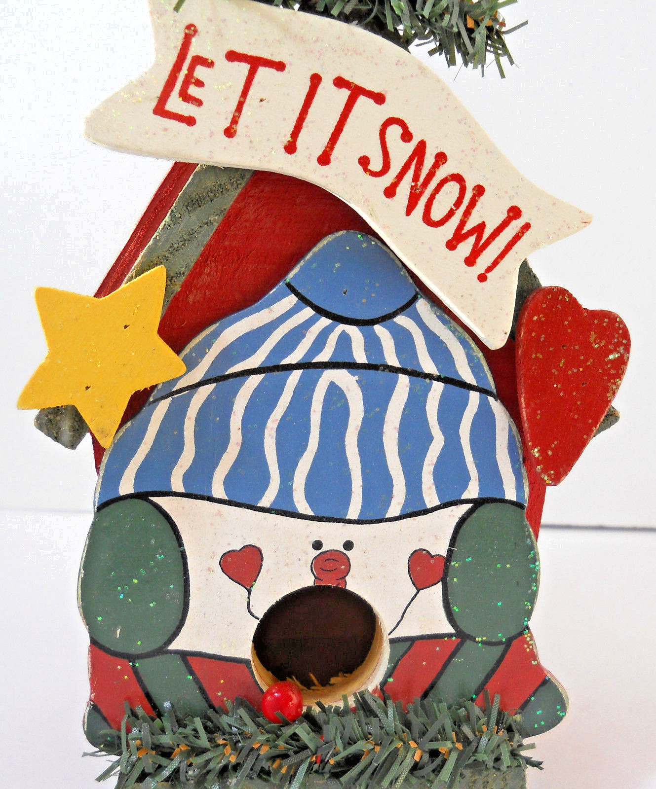 Christmas Wooden Birdhouse Let It Snow 7 X 4 14 Christmas Wooden Birdhouse Let It Snow 7 X 4 14