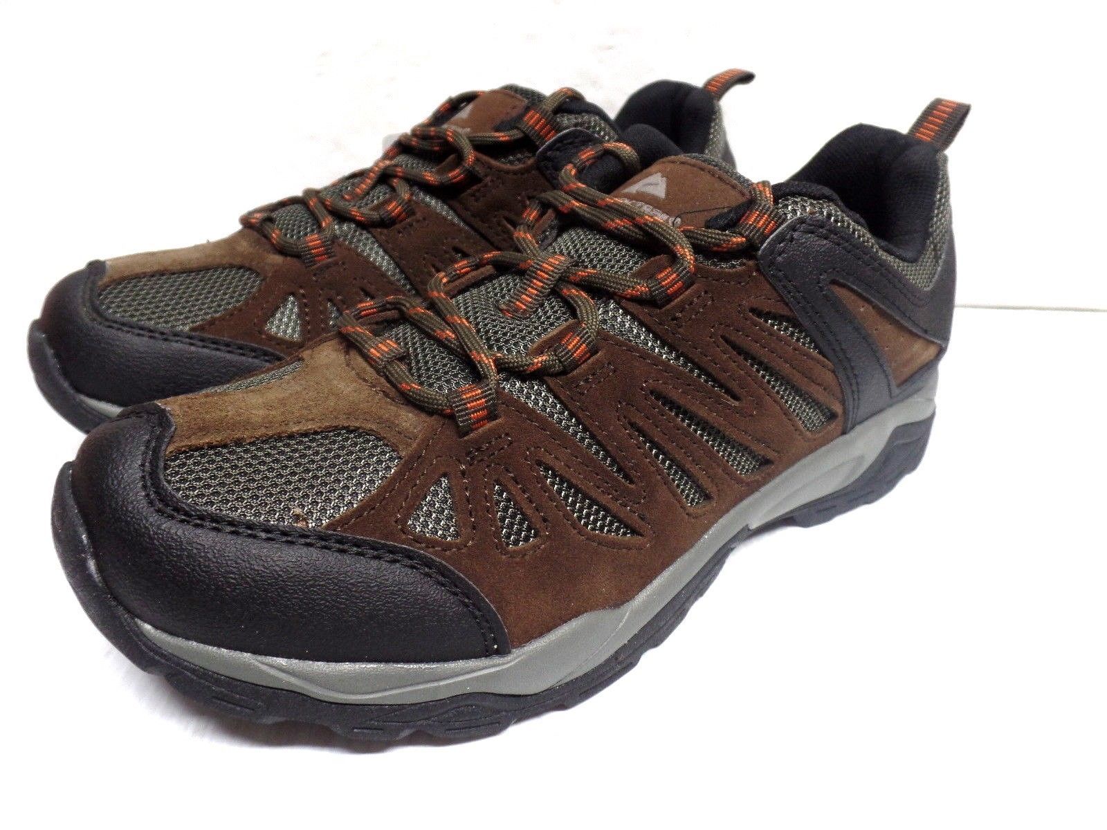 Ozark Trail Men's Mesh Leather Flexible Midsole Low Hiker Shoe - Athletic