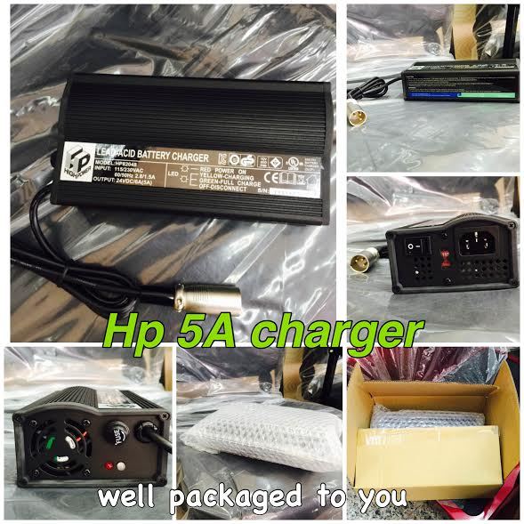 X1pc 24Volt 5 Amp Battery Charger Jazzy Pride Invacare Merit Shoprider