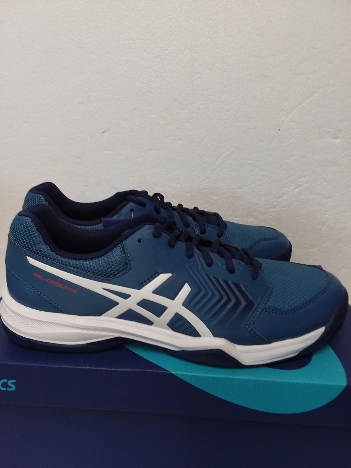 ASICS Men's Gel-Dedicate 5 Tennis Shoe - Azure/lWhite Size 10.5 - Athletic