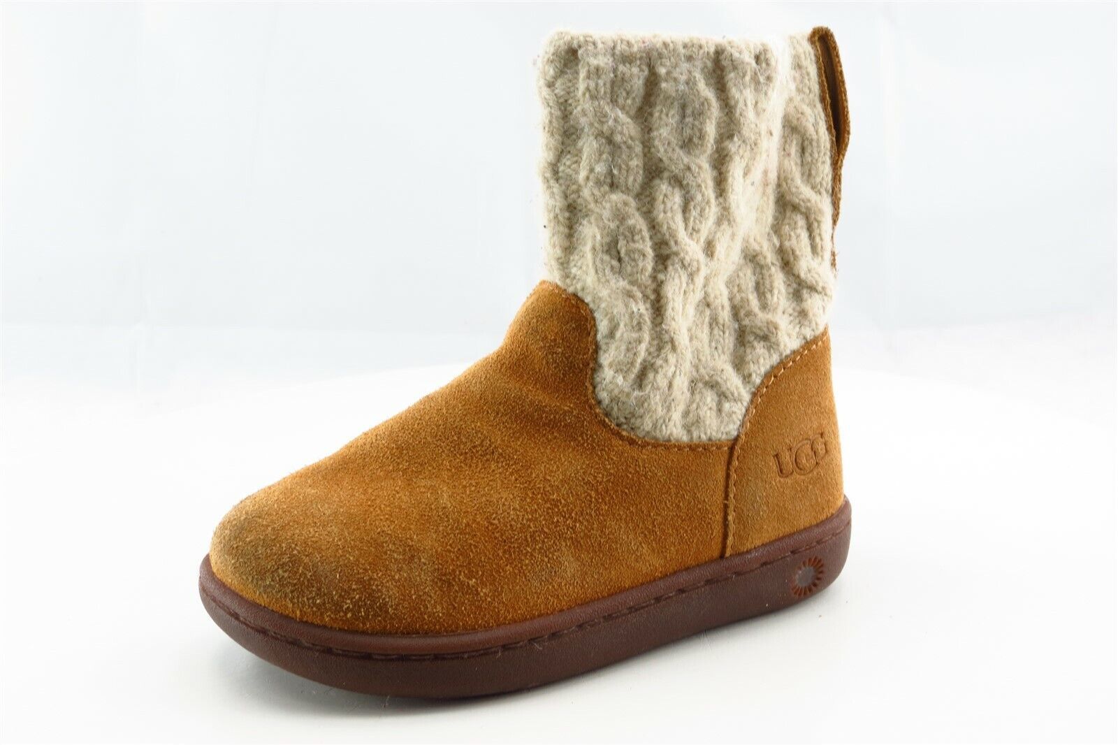 UGG Toddler Boys 7 Medium Brown Bootie Leather - $41.99