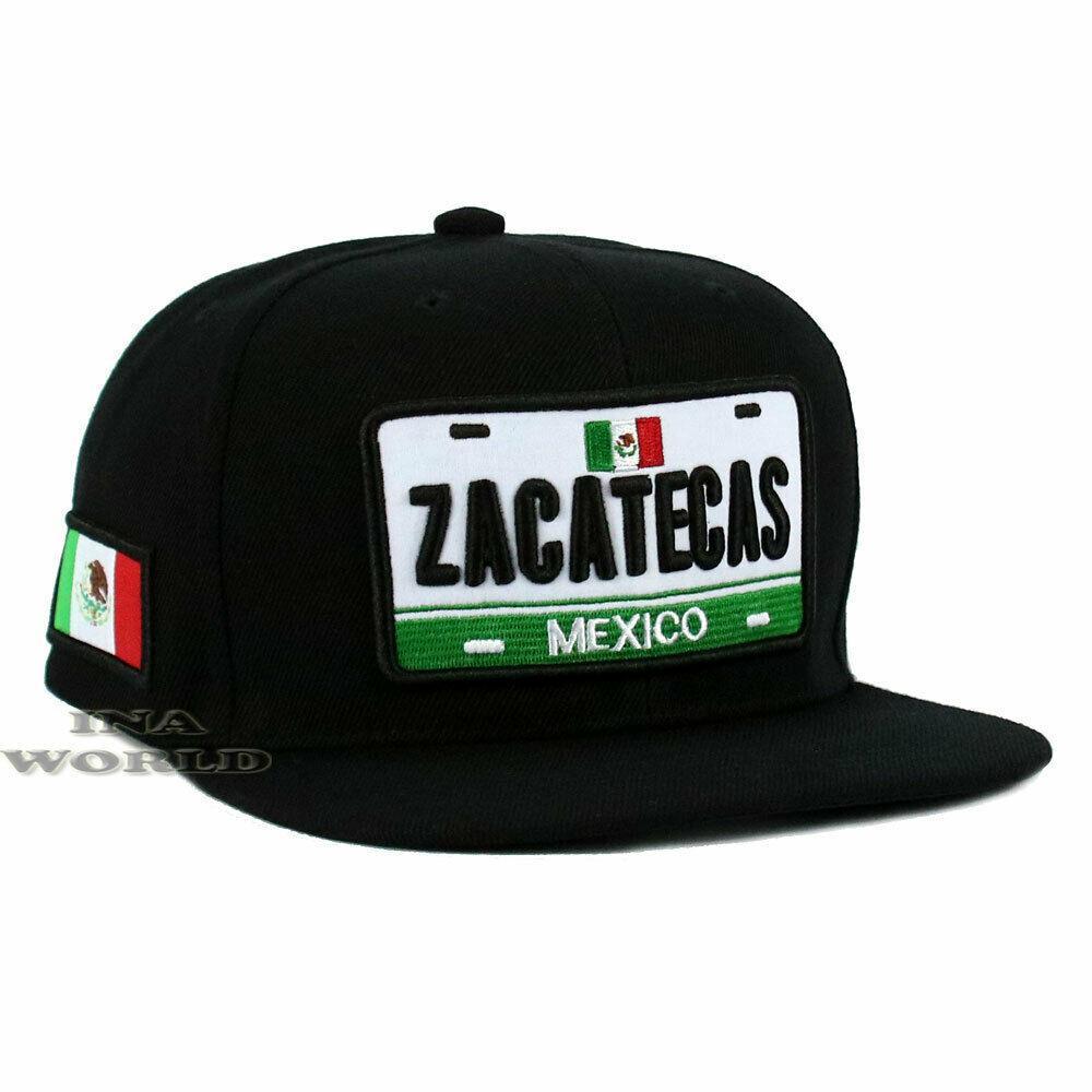 MEXICAN Hat MEXICO States License Plate Style Snapback Flat Bill
