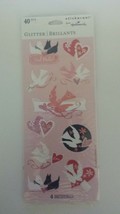 Hallmark Hearts and Dove&#39;s Glitter Stickers - $3.50