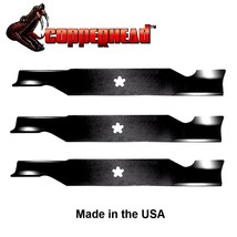 3 Hi Lift Blades fit Husqvarna 532187256 54&quot; Deck 187254 187256 MZ5424S ... - $39.07