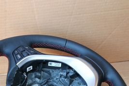12-18 BMW F30 Sport Steering Wheel w/ Cruise BT Volume W/O Paddles -RED STITCH image 5