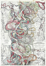 Sheet 8 - 1944 Harold Fisk Map Mississippi River Meander Belt Alluvial Valley - $13.81