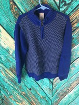 Gymboree Boy's Pullover Sweater 3/4 Zip Size S(5-6) 100% Cotton - $2.99