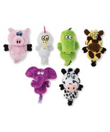 Dog Toys Silent Squeaker Only Pets Can Hear Plush Flatties Pick Characte... - $21.89