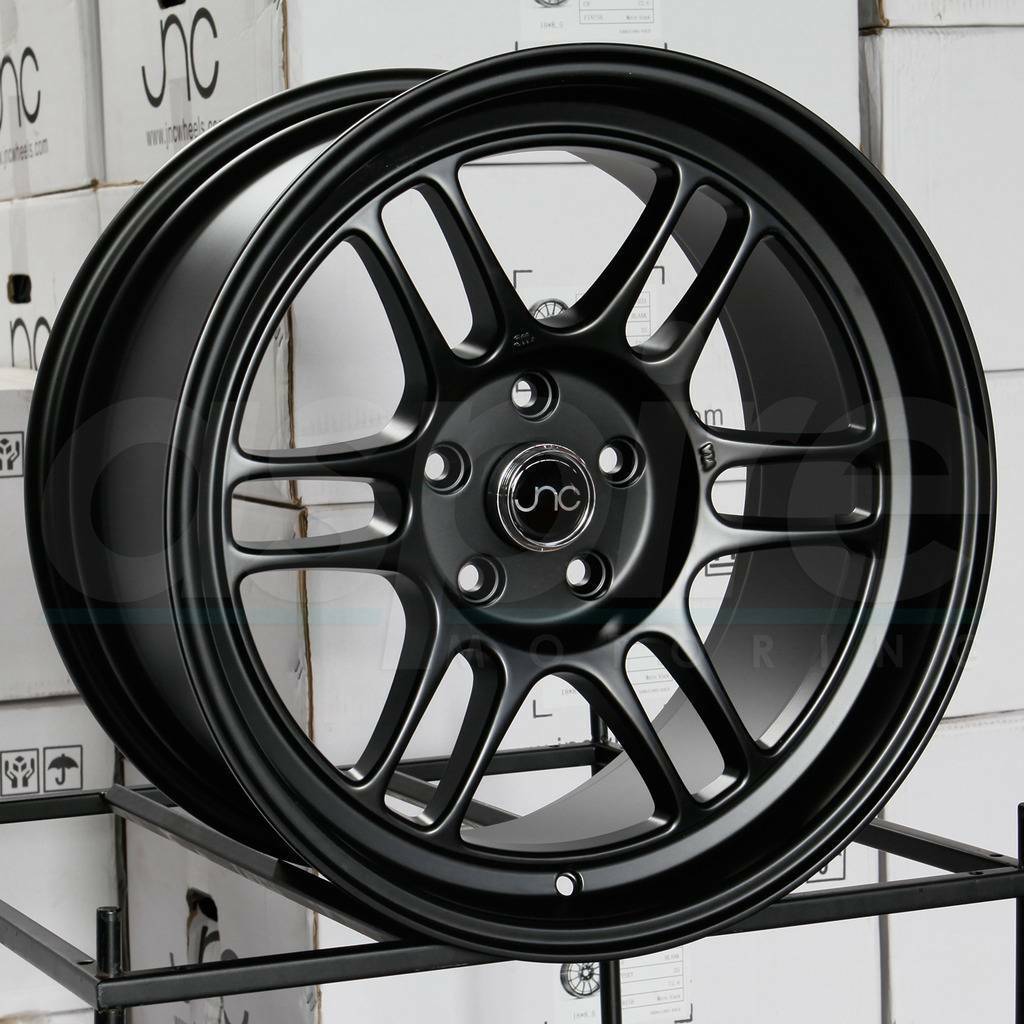 15x8 JNC 021 JNC021 4x100 20 Matte Black Wheel New set(4) - Wheels