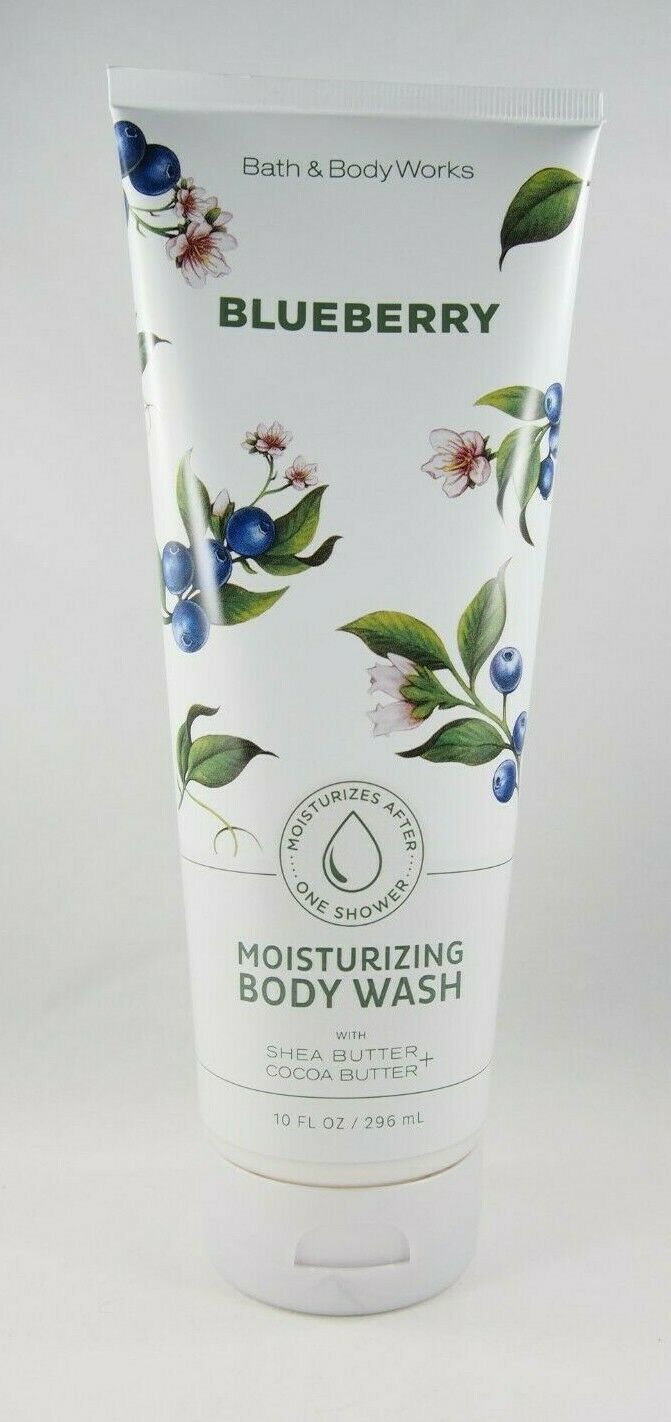 (1) Bath & Body Works Blueberry Shea Cocoa Butter Moisturizing Body Wash 10oz